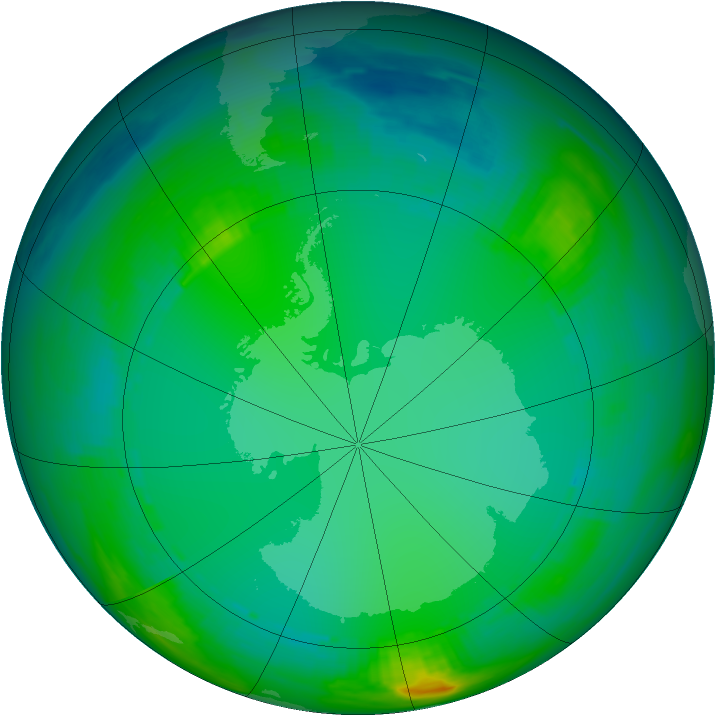 Ozone Map 1981-07-09